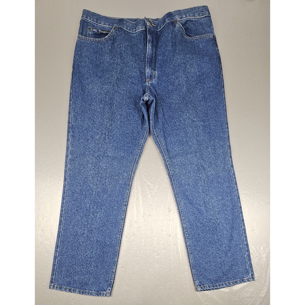 Vintage Lee Jeans Mens 40x30 Straight Leg Denim Made in USA Medium Wash
